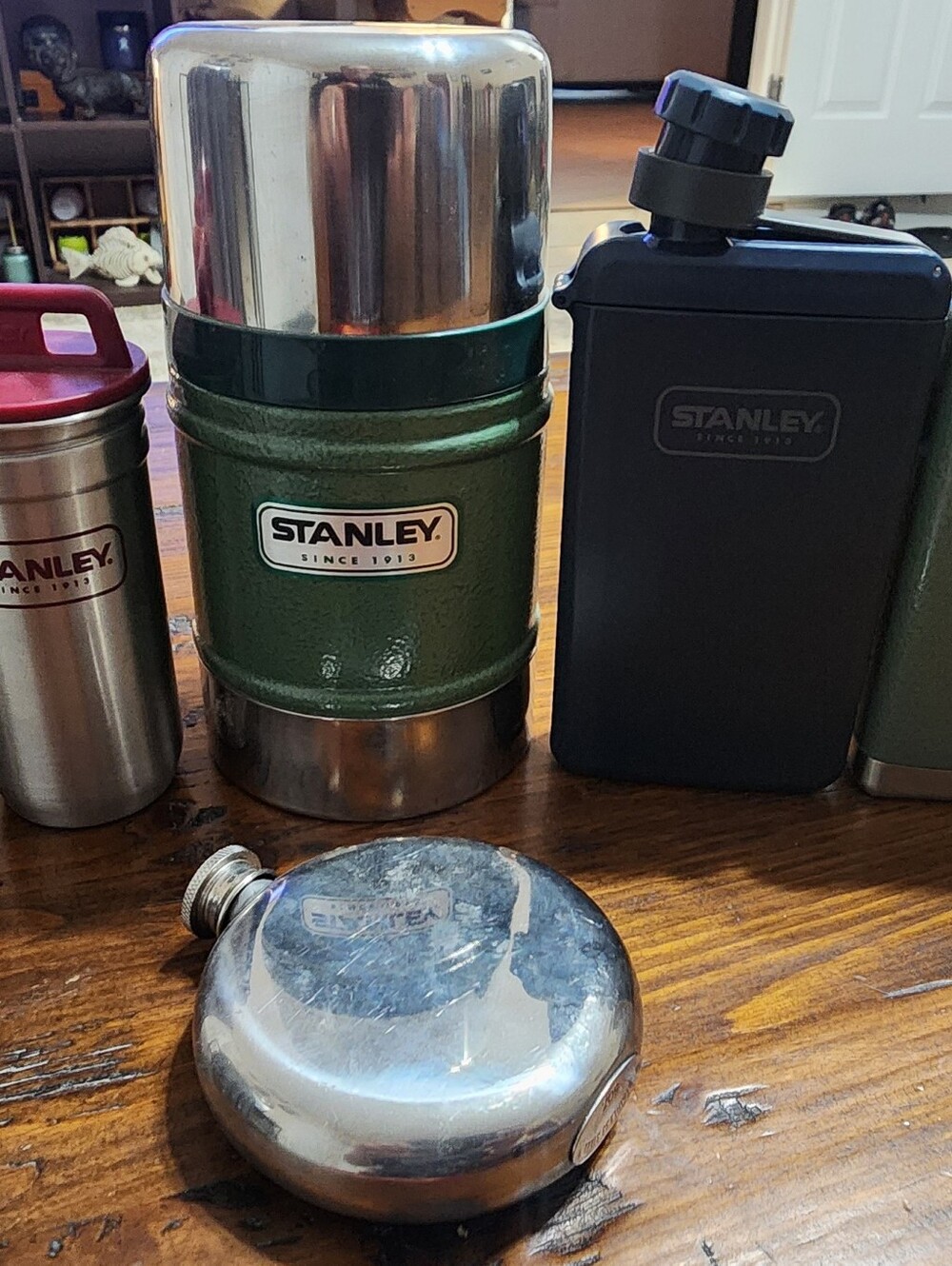 Stanley Dark Green & Stainless Steel Insulated Food Jar with Black Bottle